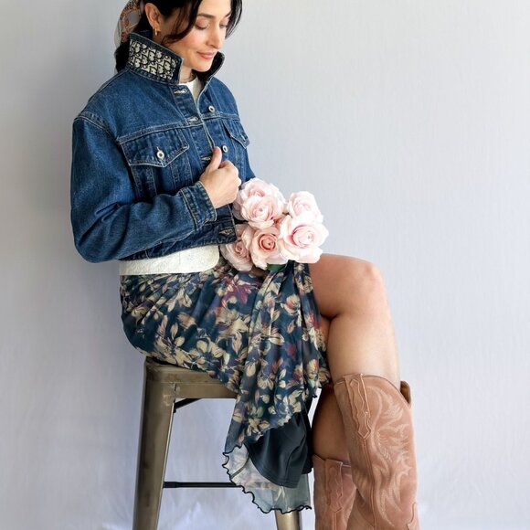 J'adore Jean Jacket Dark Wash Denim - Picture 13 of 16